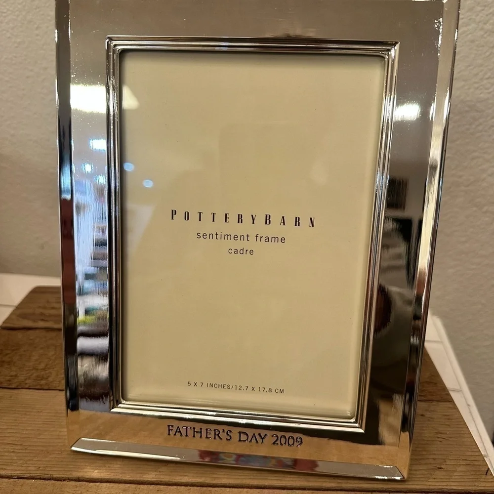 Pottery Barn Sentiment Frame with box, Happy Father’s Day 2009
